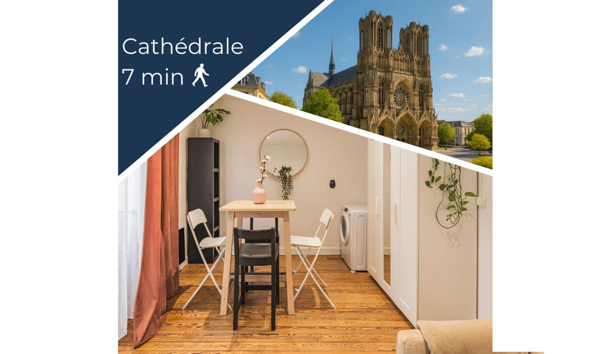 Appartement Cosy Proche Cathedrale Reims Exterior foto